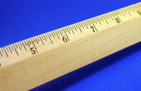 The ruler shows a small penise size