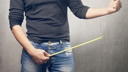 Penis measurement before its increment